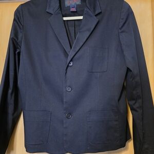 Women’s RRL Ralph Ralph Lauren Cotton Black Jacket Coat Blazer Size Large VV202